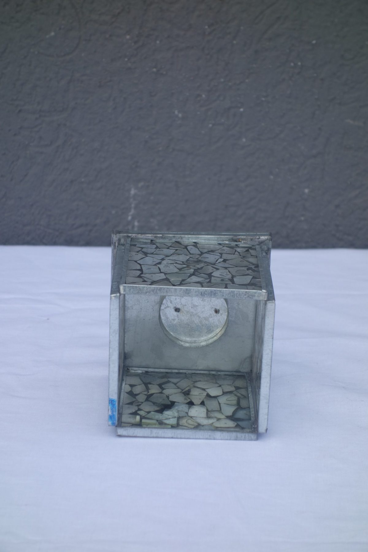 Svietnik  z  lepeného  skla  9  x  9,5  x  9,5  cm – Obrázok 3