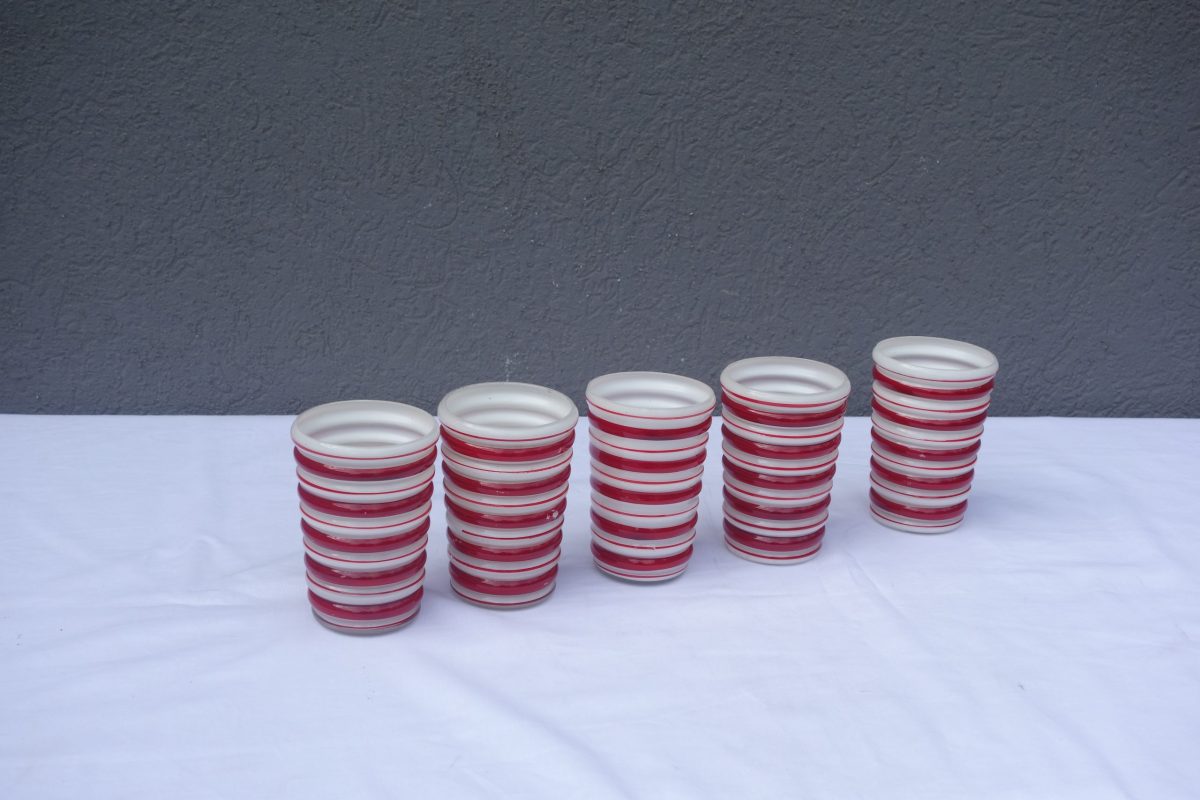 Svietnik   červeno  -  biely – Obrázok 7