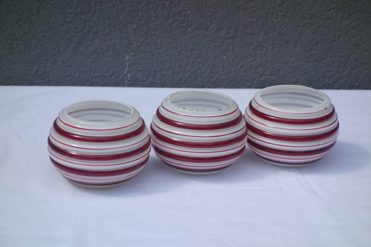 Svietnik   červeno  -  biely   9,5  x  11  cm – Obrázok 5