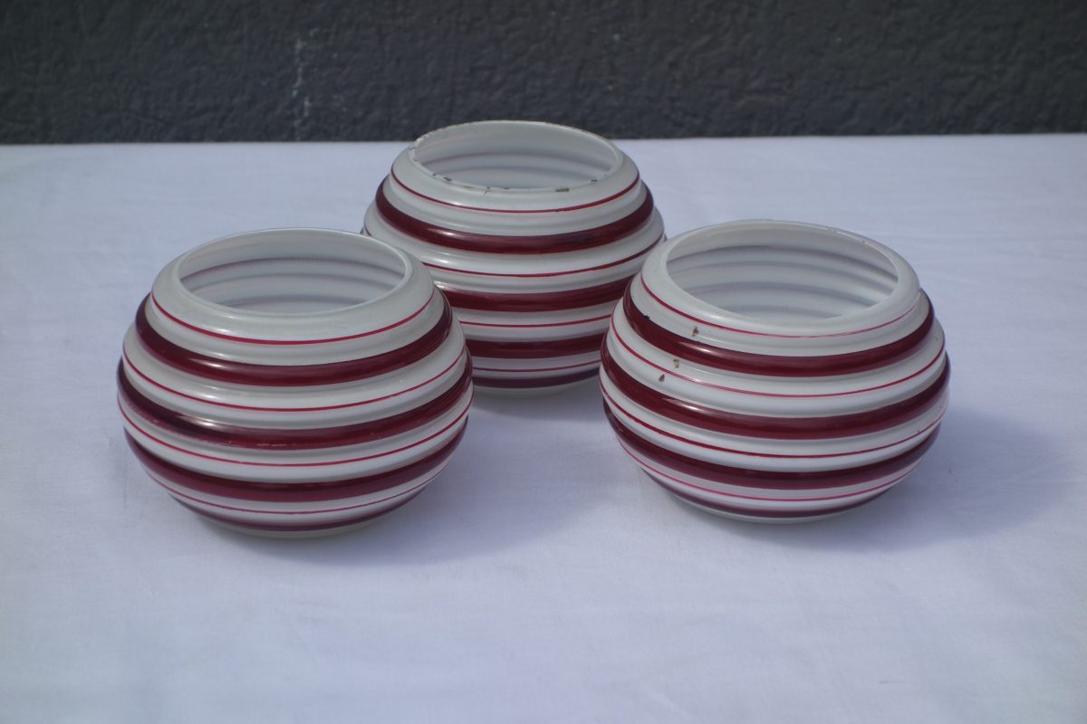 Svietnik   červeno  -  biely   9,5  x  11  cm – Obrázok 4