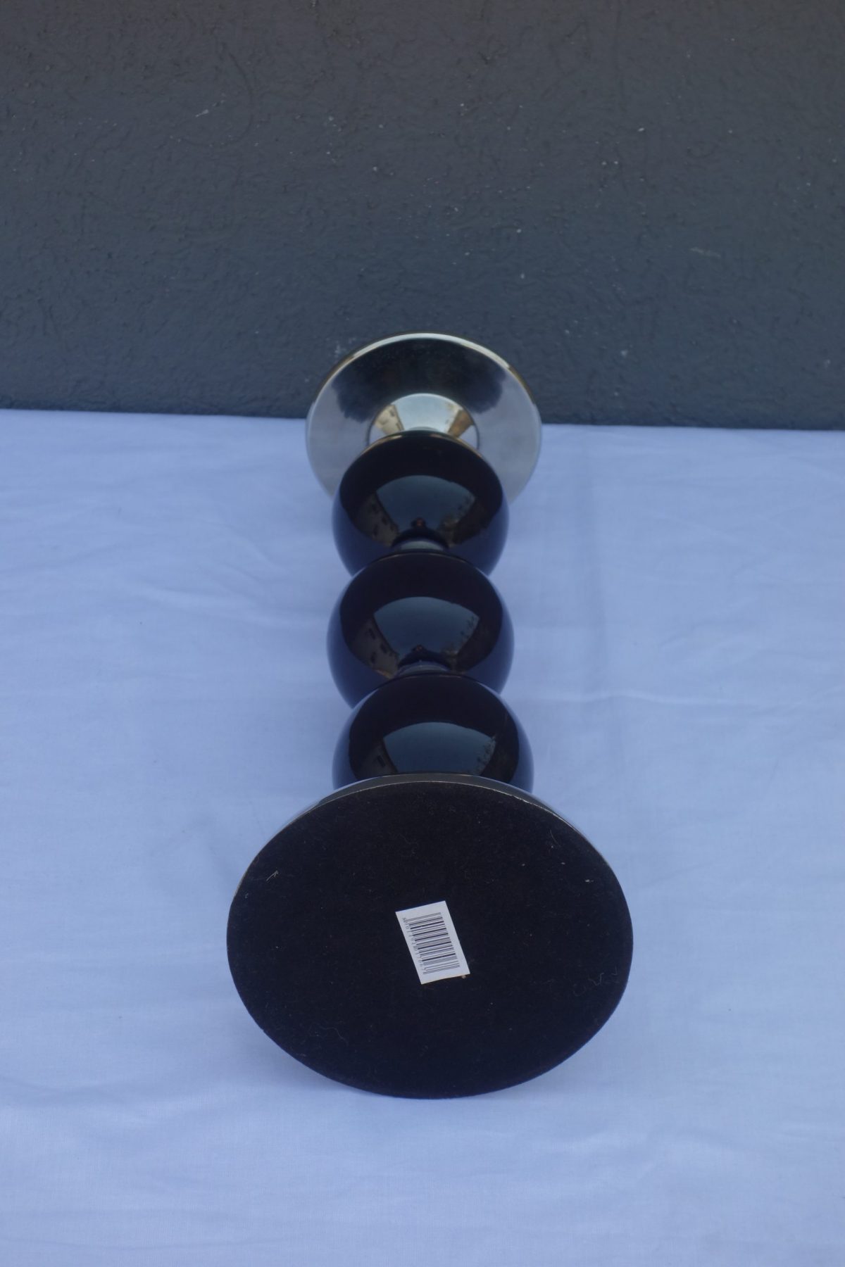 Svietnik  čierno  -  chrómový  37  cm – Obrázok 3