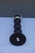 Svietnik  čierno  -  chrómový  37  cm – Obrázok 3