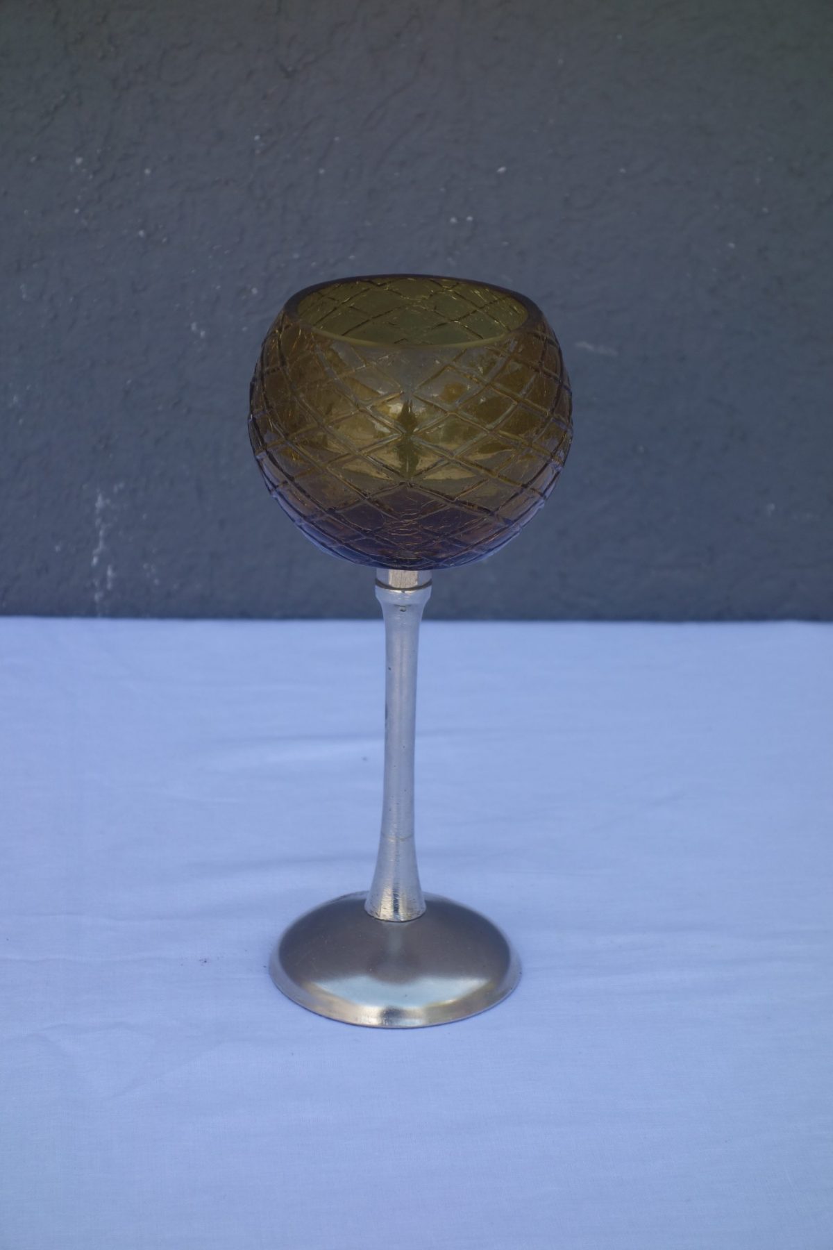 Čaša  kalich  žltej  farby – Obrázok 2