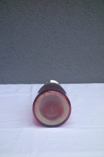 Fľaša  červené  sklo  dekorácia  30  x  11  cm – Obrázok 4