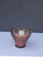 Sklenený  obal  na  kvetináč -  bronzový "MAXI"