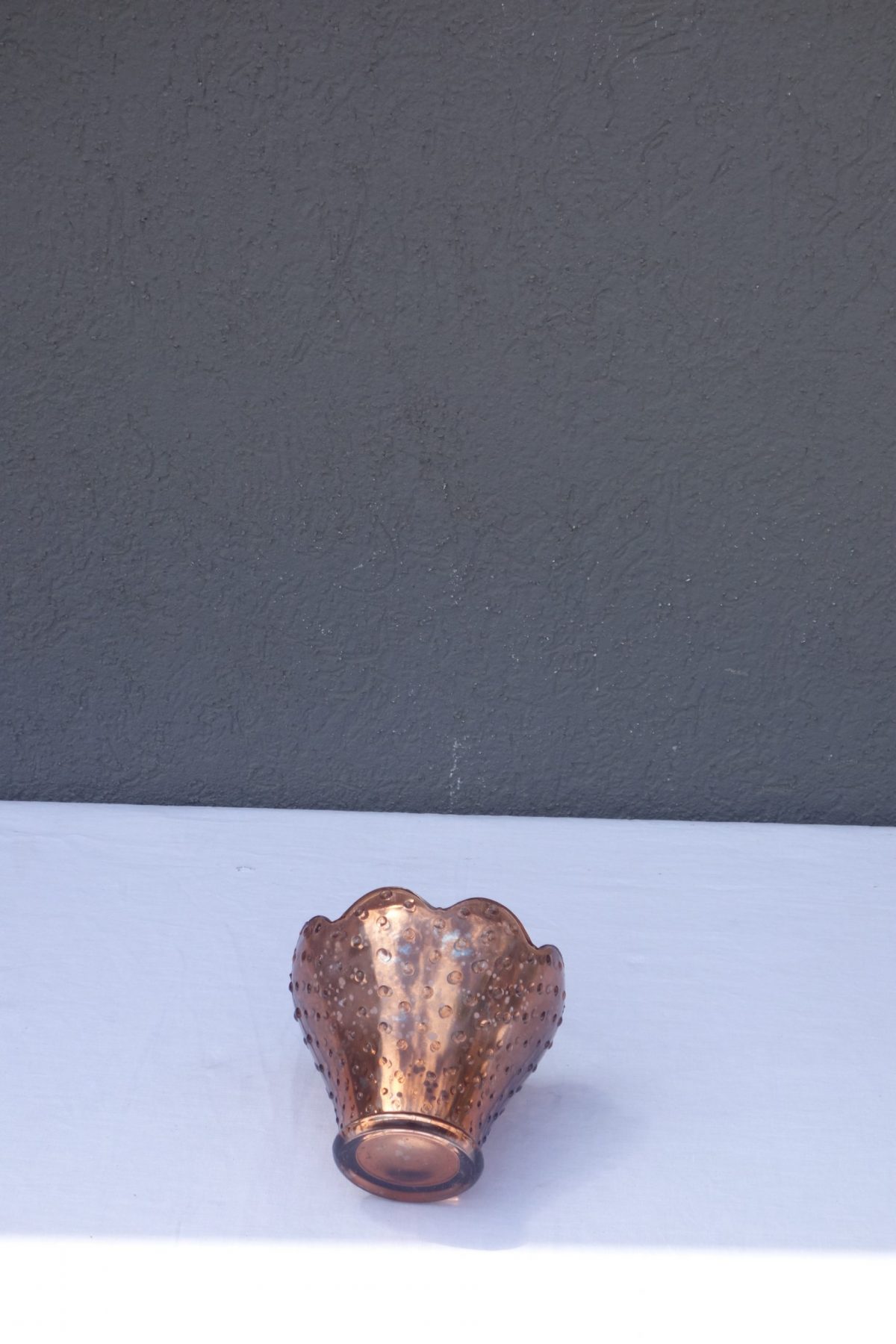 Sklenený  obal  na  kvetináč -  bronzový "MAXI" – Obrázok 3