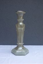 Svietnik  sklenený  veľký   matný  46  x  16  cm