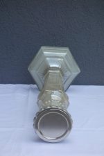 Svietnik  sklenený  veľký   matný  46  x  16  cm – Obrázok 2