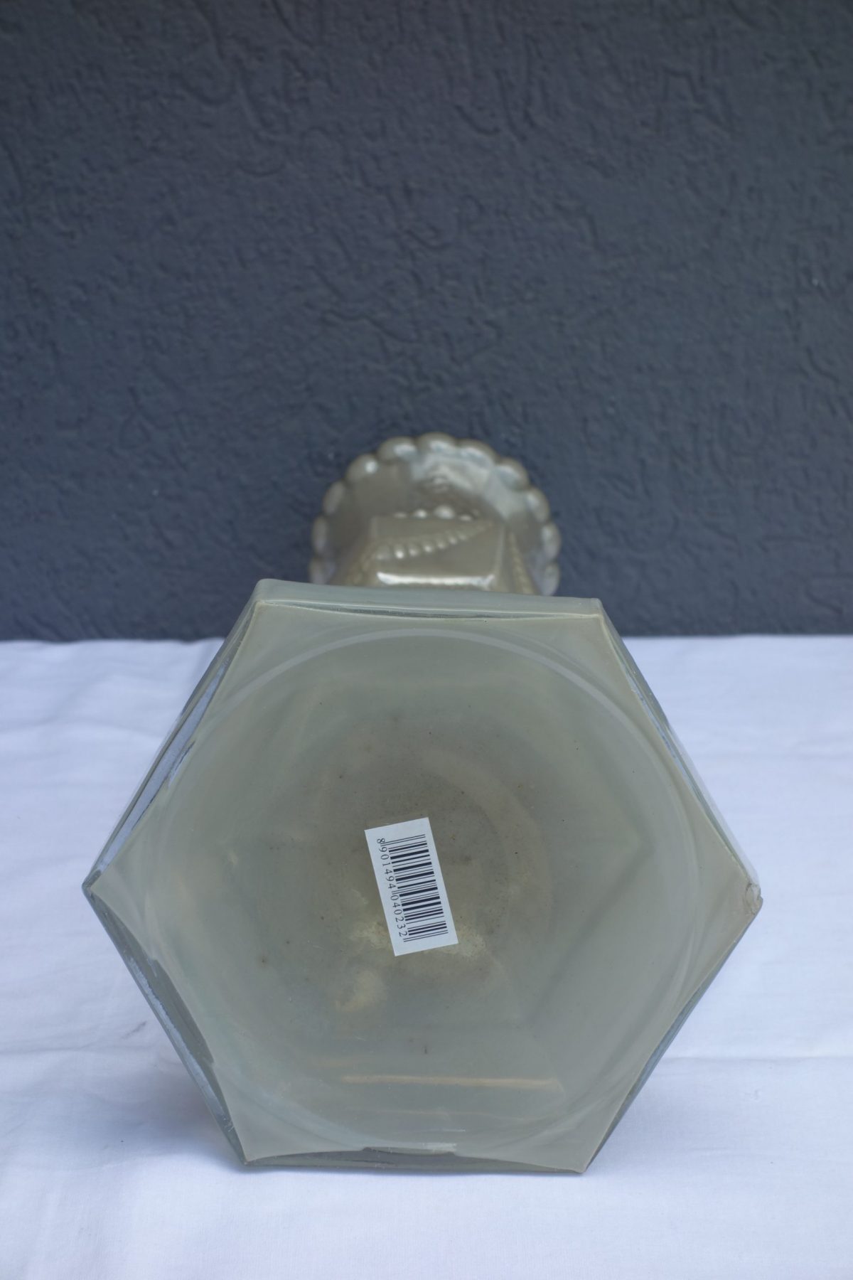 Svietnik  sklenený  veľký   matný  46  x  16  cm – Obrázok 3