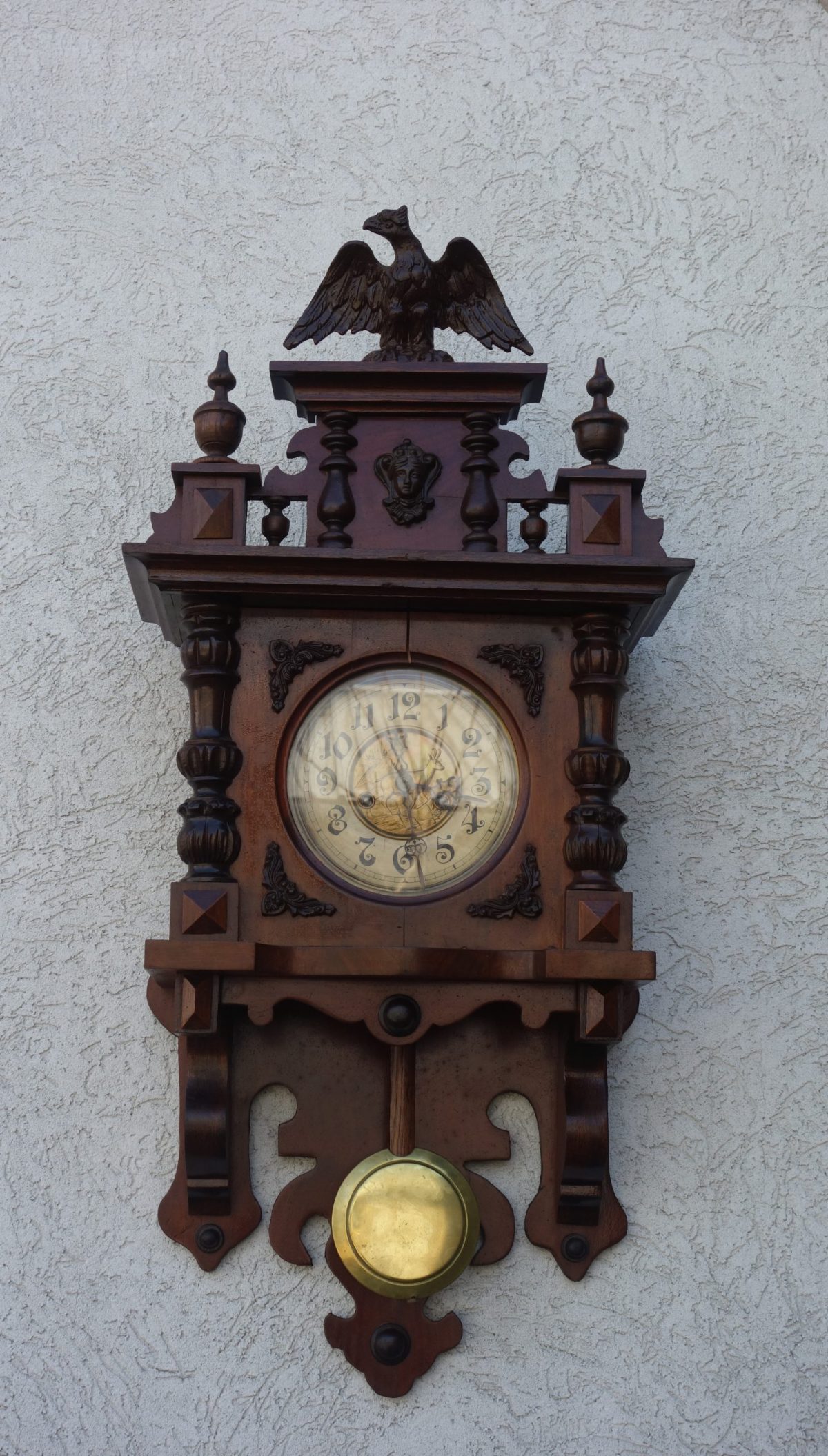 Hodiny  starožitné  nástenne  kyvadlové – Obrázok 2