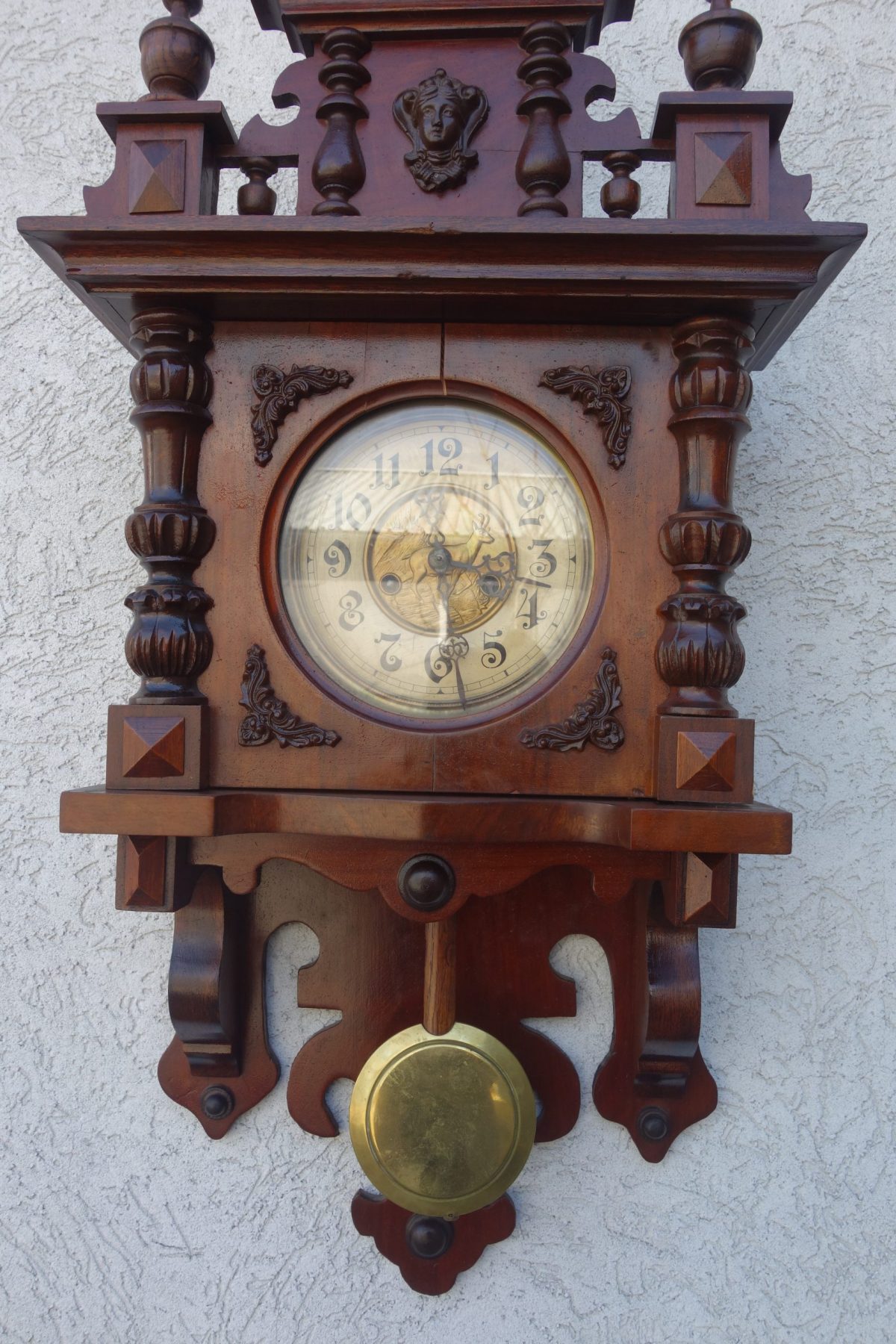 Hodiny  starožitné  nástenne  kyvadlové – Obrázok 5