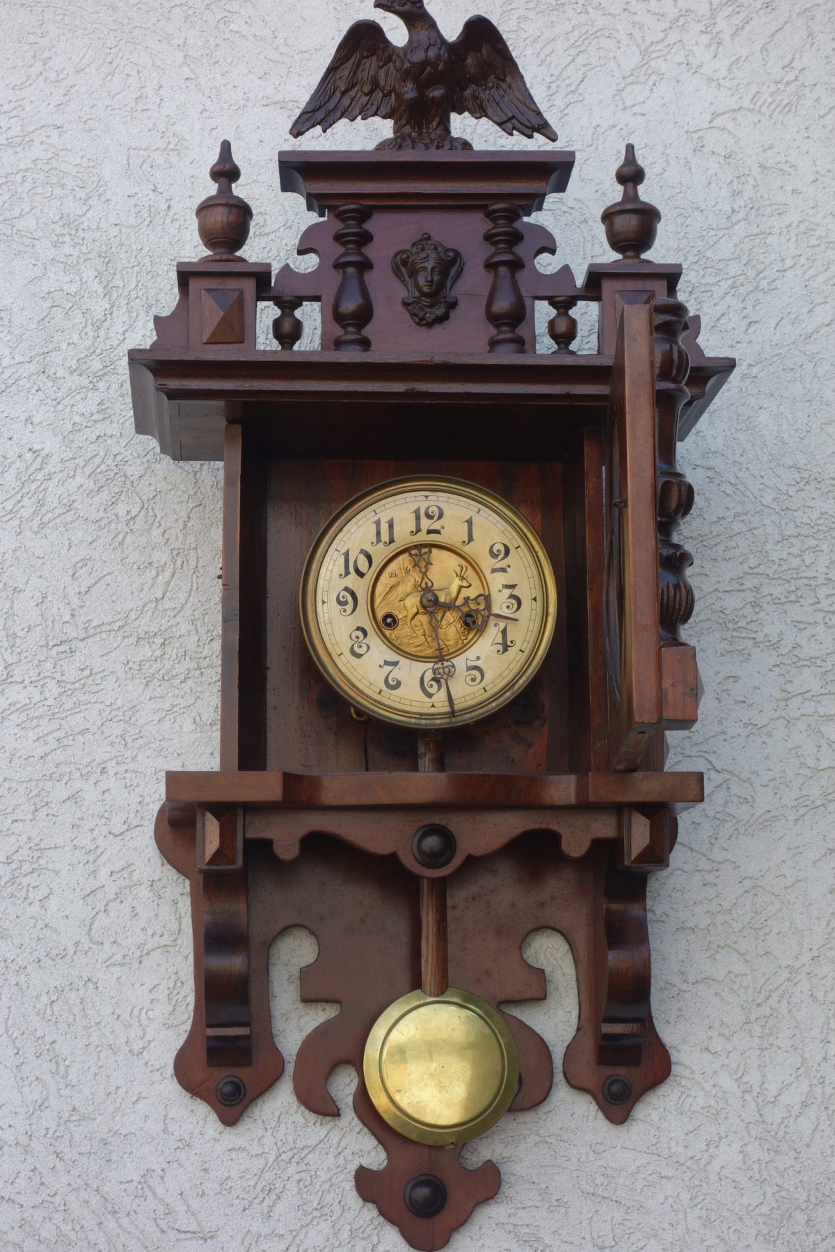 Hodiny  starožitné  nástenne  kyvadlové – Obrázok 6
