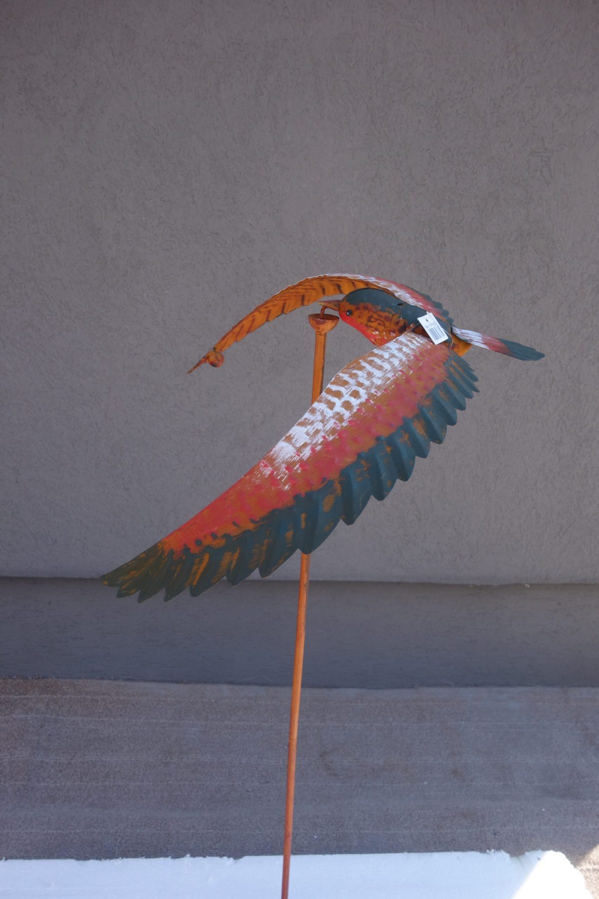 Záhradná   dekorácia    pestrý   vtáčik – Obrázok 2