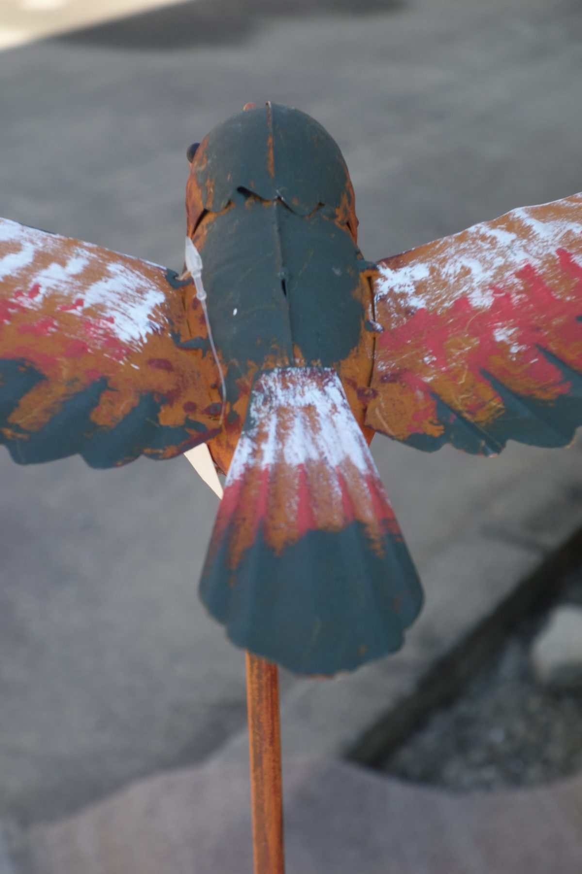 Záhradná   dekorácia    pestrý   vtáčik – Obrázok 6