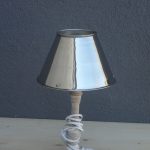 Lampa  stolná  -  strieborná