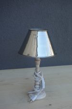 Lampa  stolná  -  strieborná – Obrázok 3