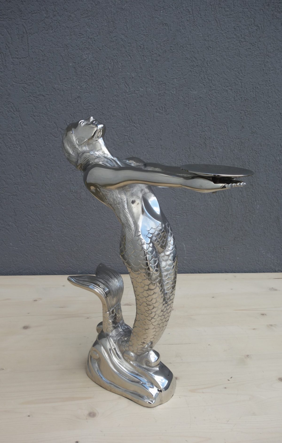 Morská  panna  -  nerezová  dekorácia – Obrázok 2