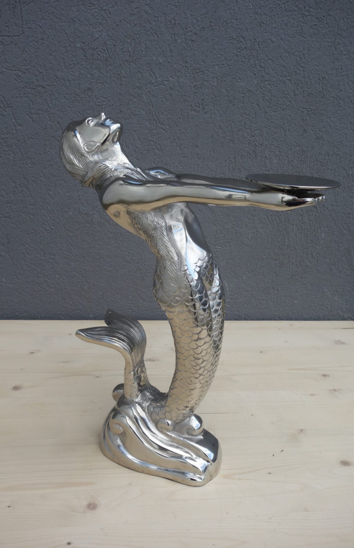 Morská  panna  -  nerezová  dekorácia – Obrázok 3