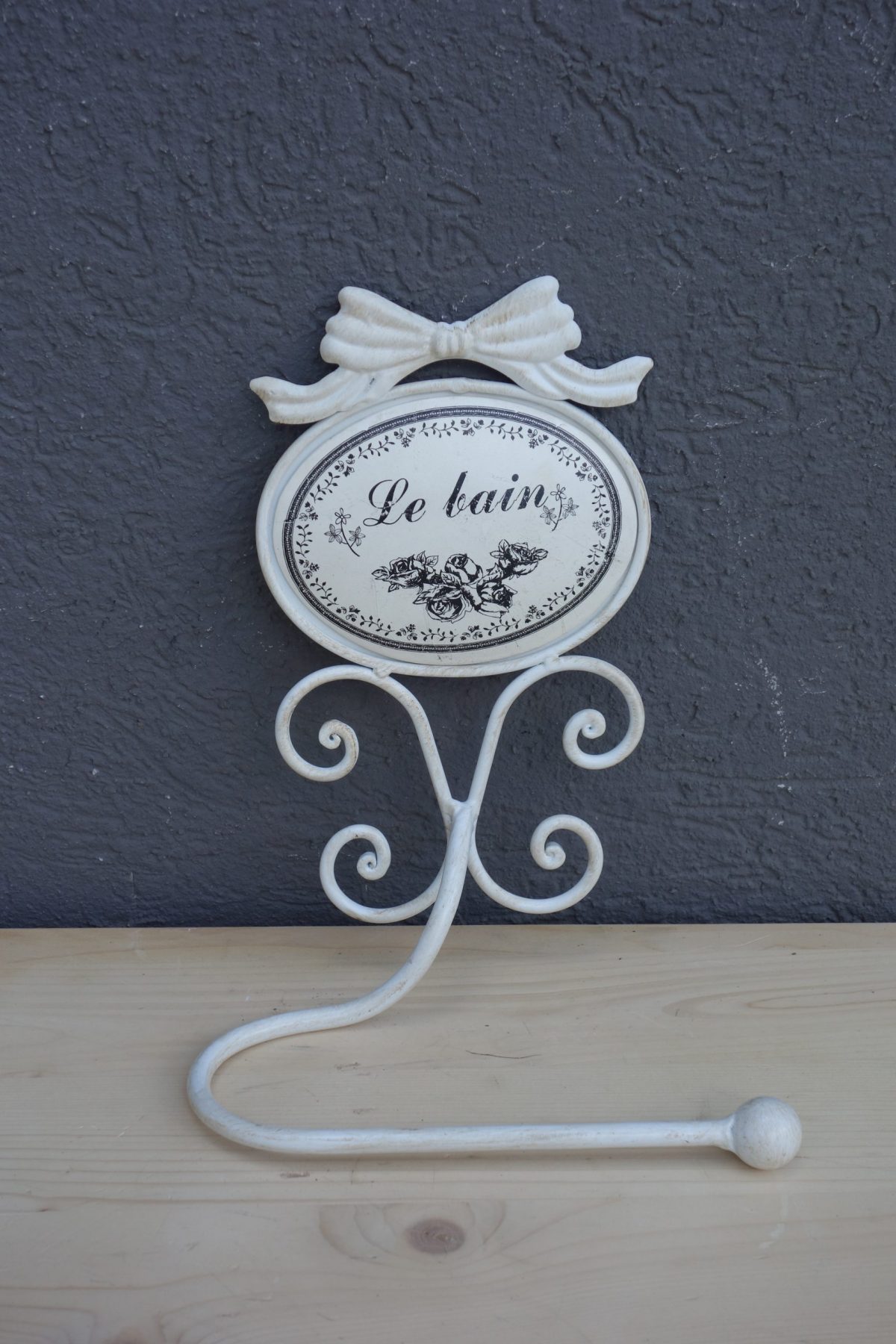 Vešiak   romantický   kovový   na   uterák – Obrázok 3