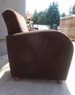 Kreslo   tmavo  -  hnedé – Obrázok 5