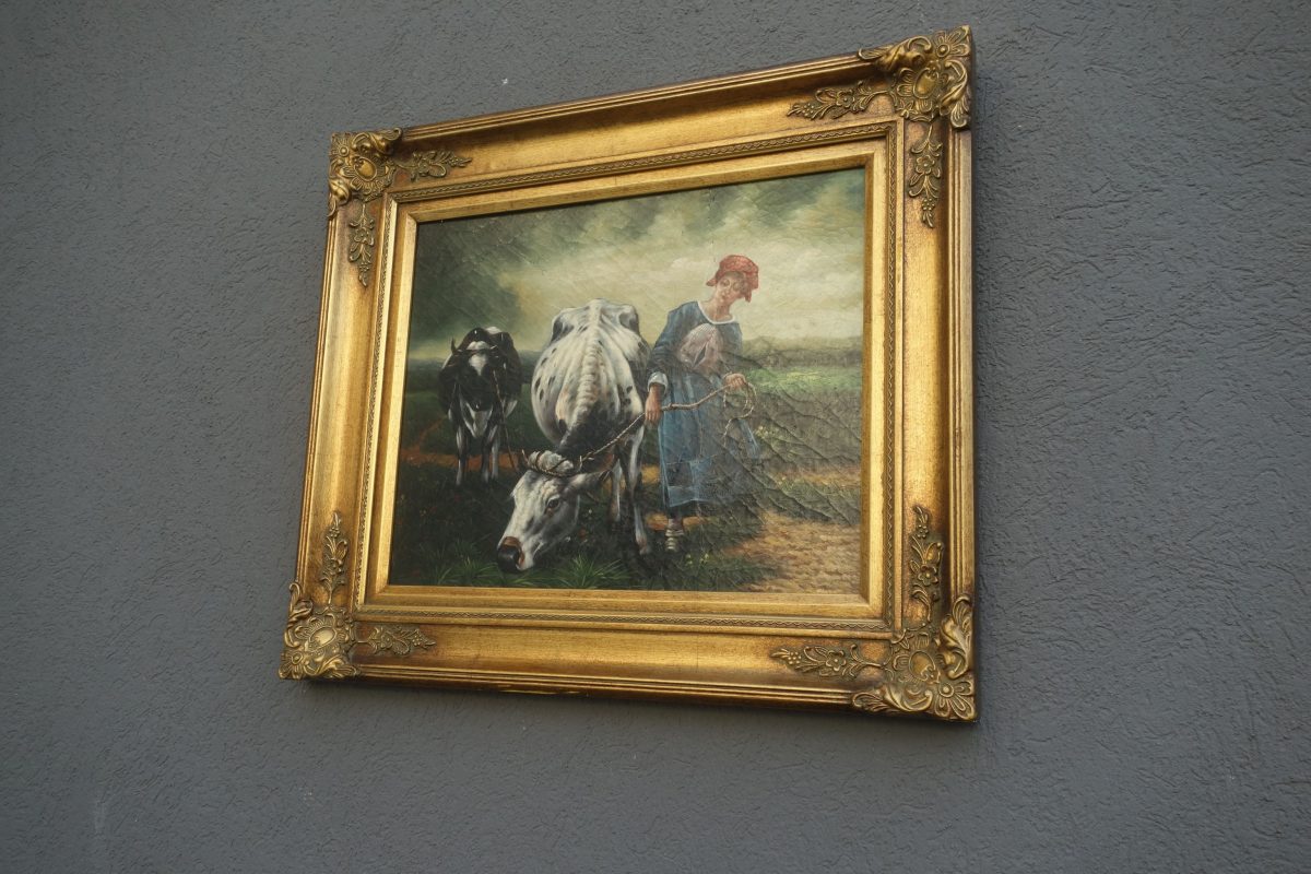 Obraz  –  ručne  maľovaný  na  sololitovej  doske   –  59  x  68,5  cm  (  v  +  š  ) – Obrázok 3