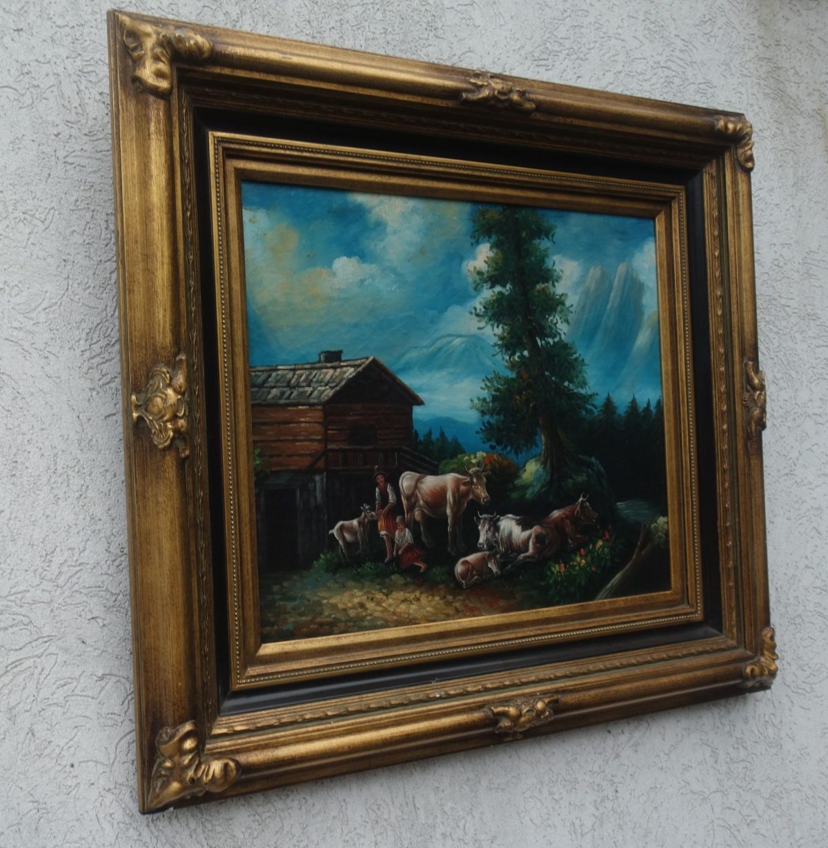 Obraz  –  ručne  maľovaný  na  sololitovej  doske  –  78   x  88  cm  (  v  +  š  ) – Obrázok 4