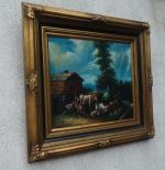 Obraz  –  ručne  maľovaný  na  sololitovej  doske  –  78   x  88  cm  (  v  +  š  ) – Obrázok 4