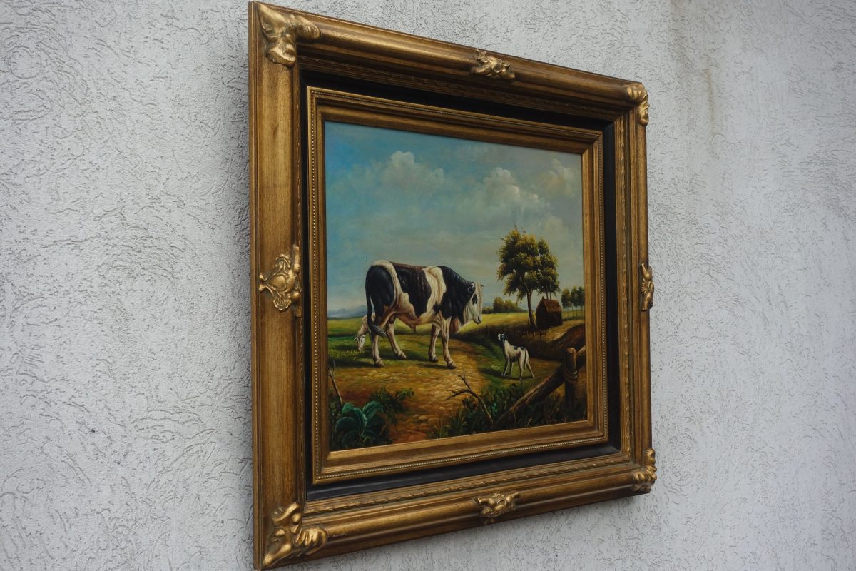 Obraz  –  ručne  maľovaný  na  sololitovej  doske   –  79  x  88  cm  (  v  +  š  ) – Obrázok 2