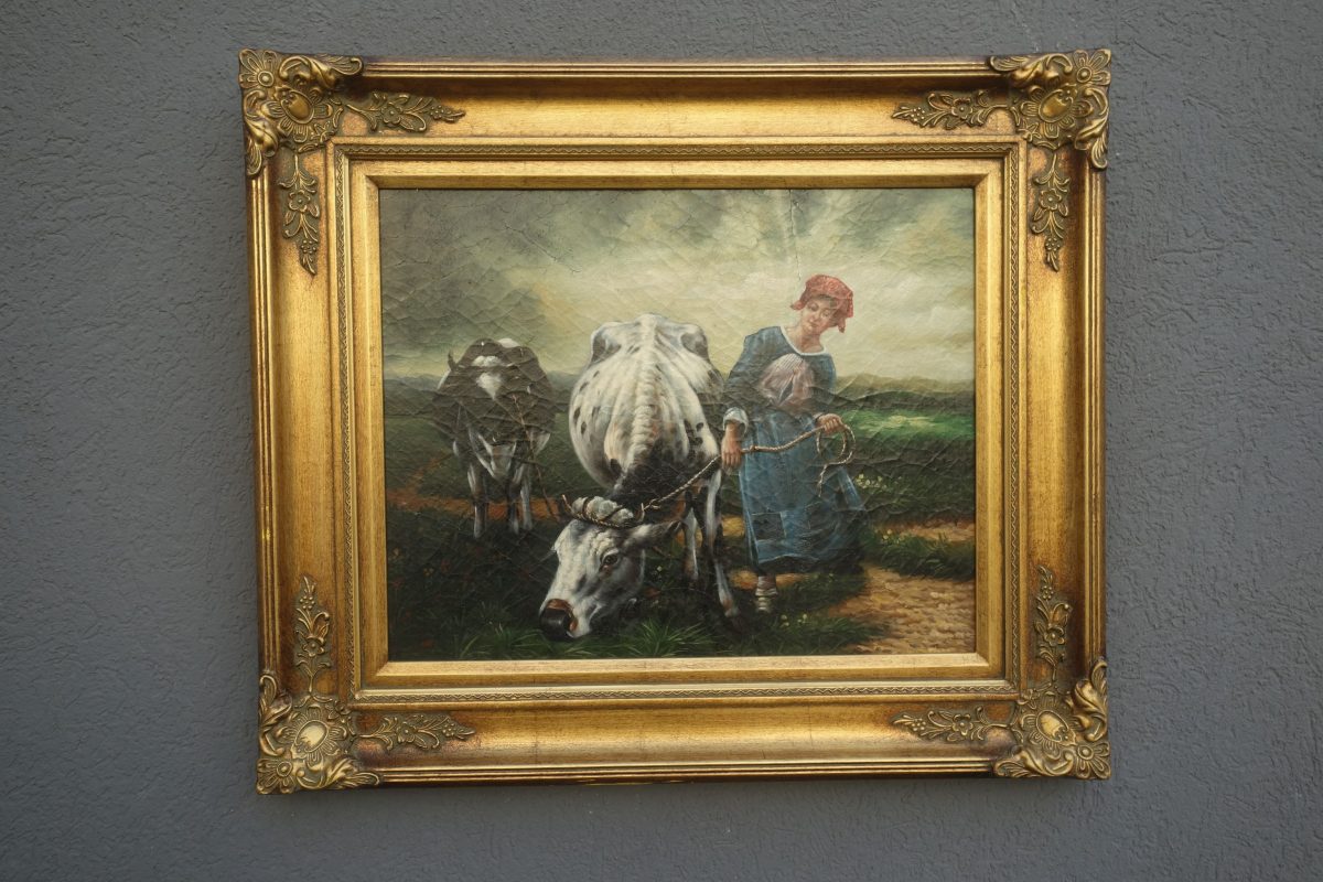 Obraz  –  ručne  maľovaný  na  sololitovej  doske   –  59  x  68,5  cm  (  v  +  š  ) – Obrázok 2