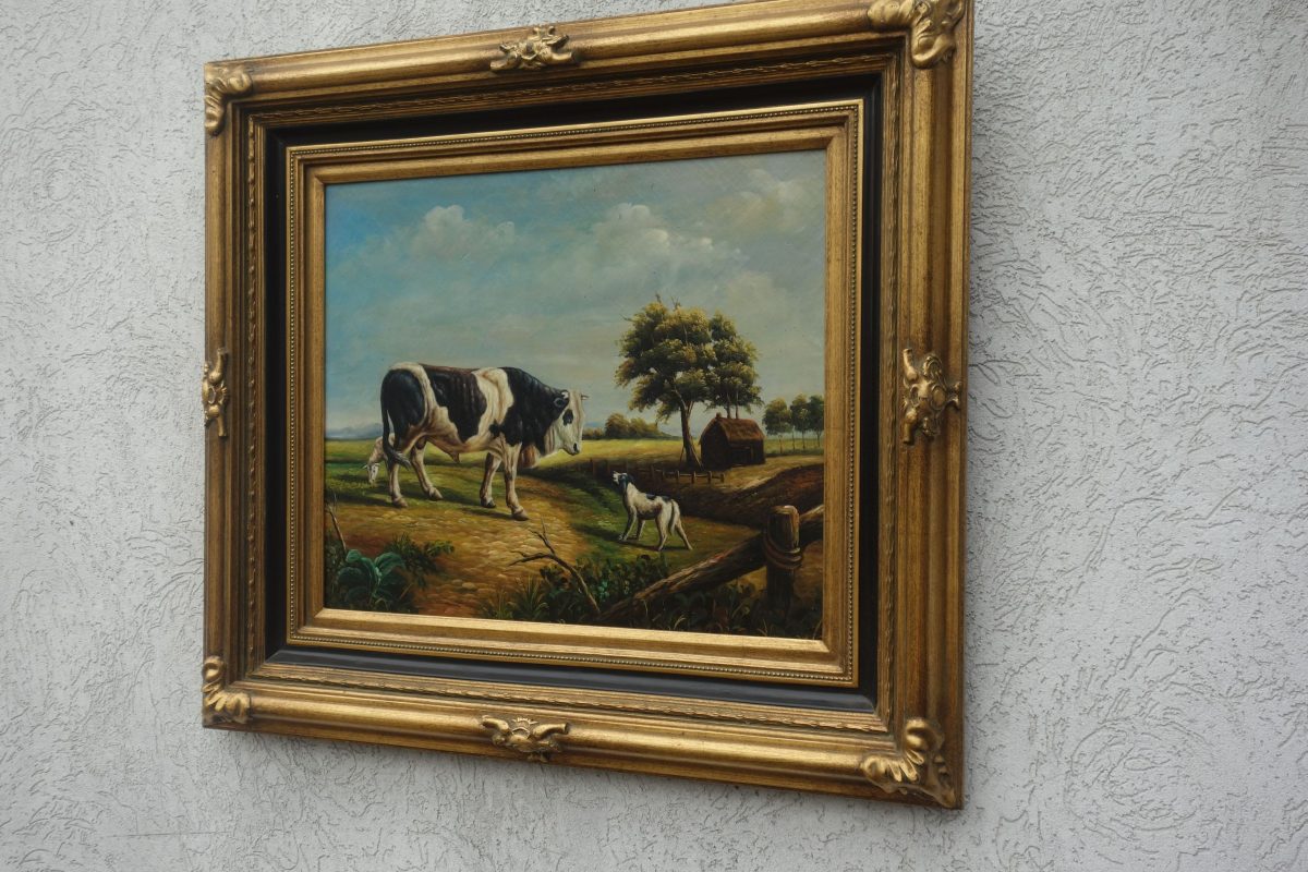 Obraz  –  ručne  maľovaný  na  sololitovej  doske   –  79  x  88  cm  (  v  +  š  ) – Obrázok 3