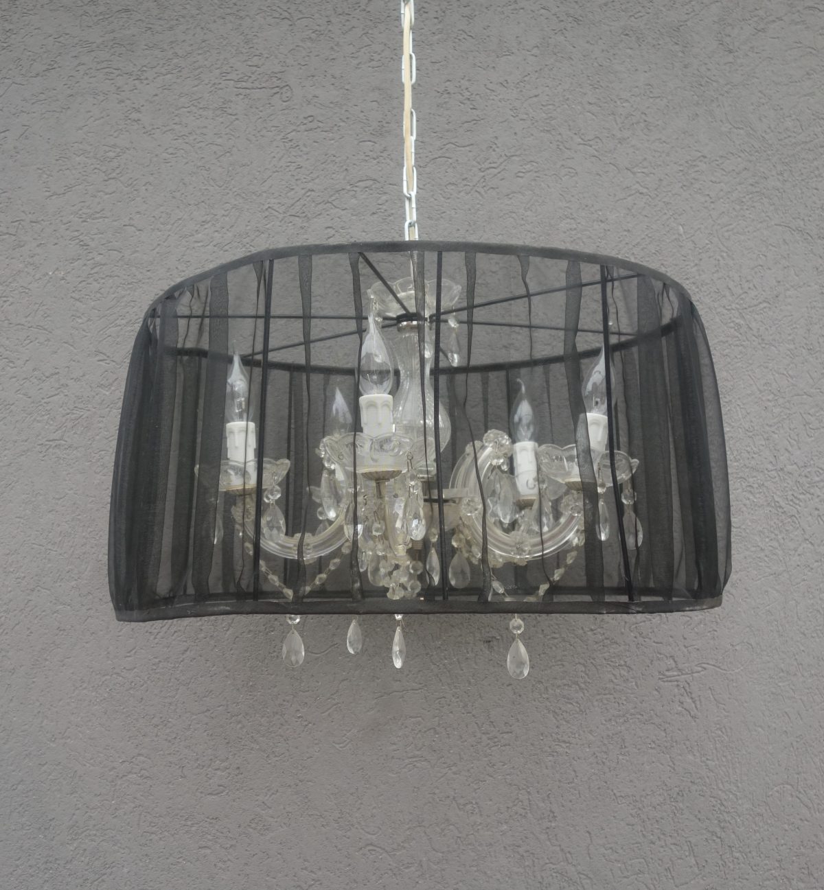 Luster  s tienidlom  -  čierny – Obrázok 2