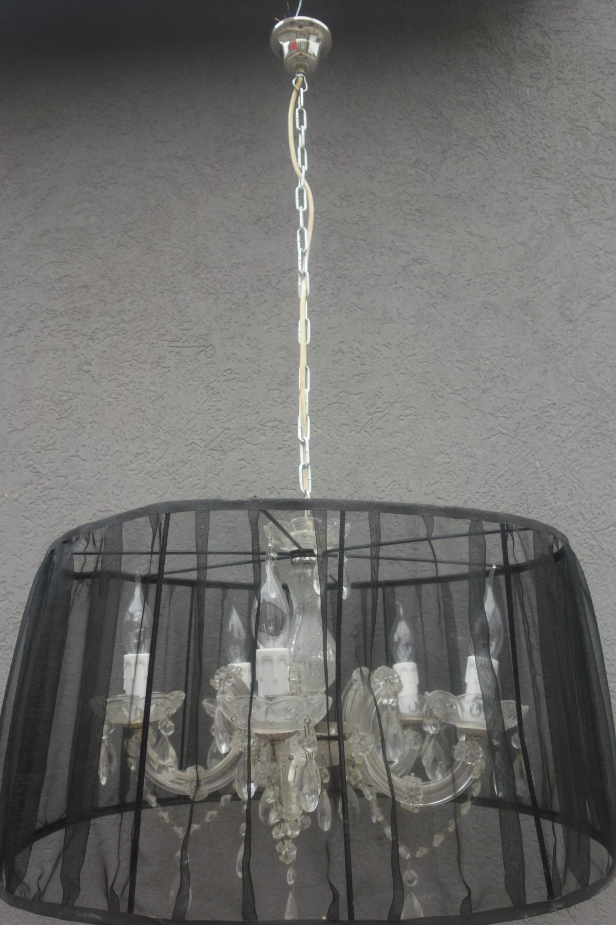 Luster  s tienidlom  -  čierny – Obrázok 4