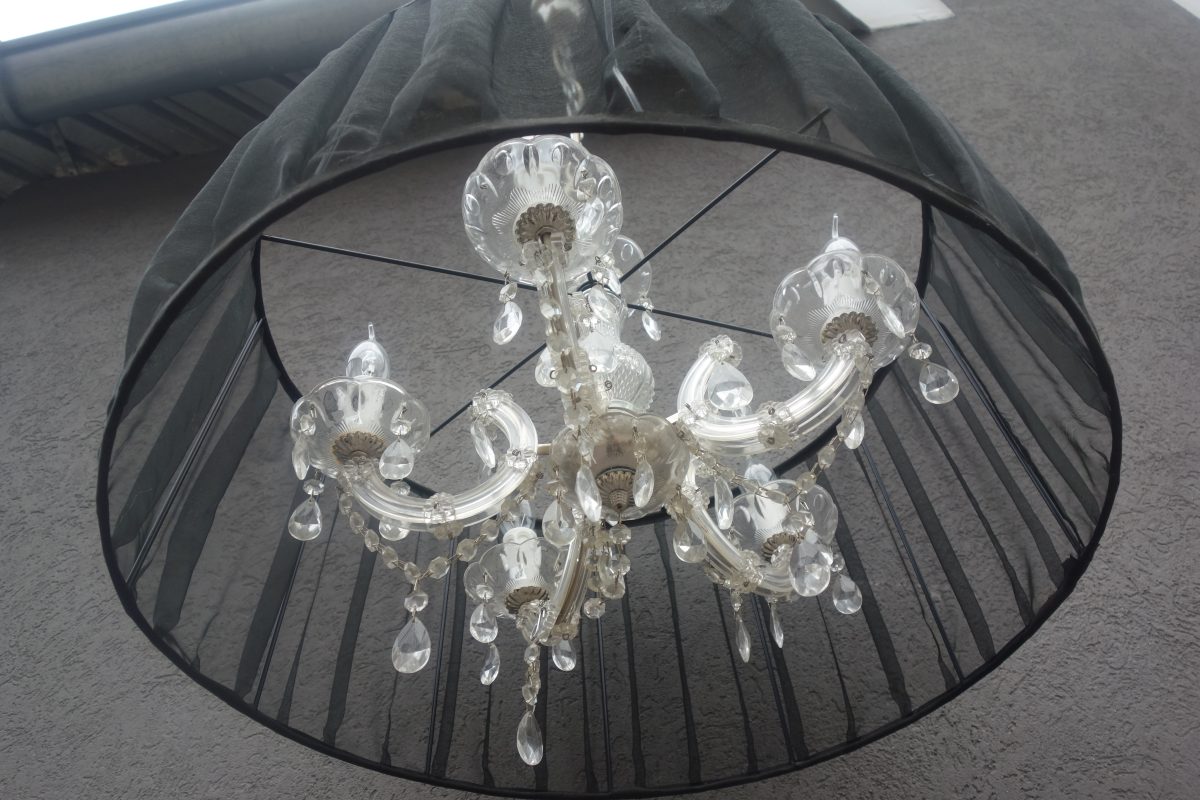 Luster  s tienidlom  -  čierny – Obrázok 5