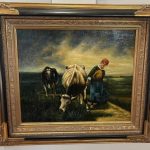 Obraz  –  ručne  maľovaný  na  sololitovej  doske  –  74  x  84  cm  (  v  +  š  )-6