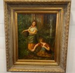 Obraz  –  ručne  maľovaný  na  sololitovej  doske  –  73  x  63  cm  (  v  +  š  )-36