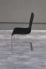 Stolička  kožená  -  čierna – Obrázok 5