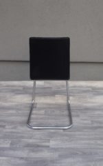 Stolička  kožená  -  čierna – Obrázok 6