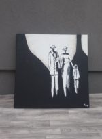 Obraz  maľovaný  -  rodina – Obrázok 2