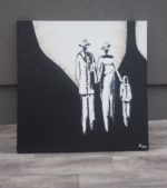 Obraz  maľovaný  -  rodina