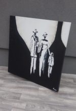 Obraz  maľovaný  -  rodina – Obrázok 3