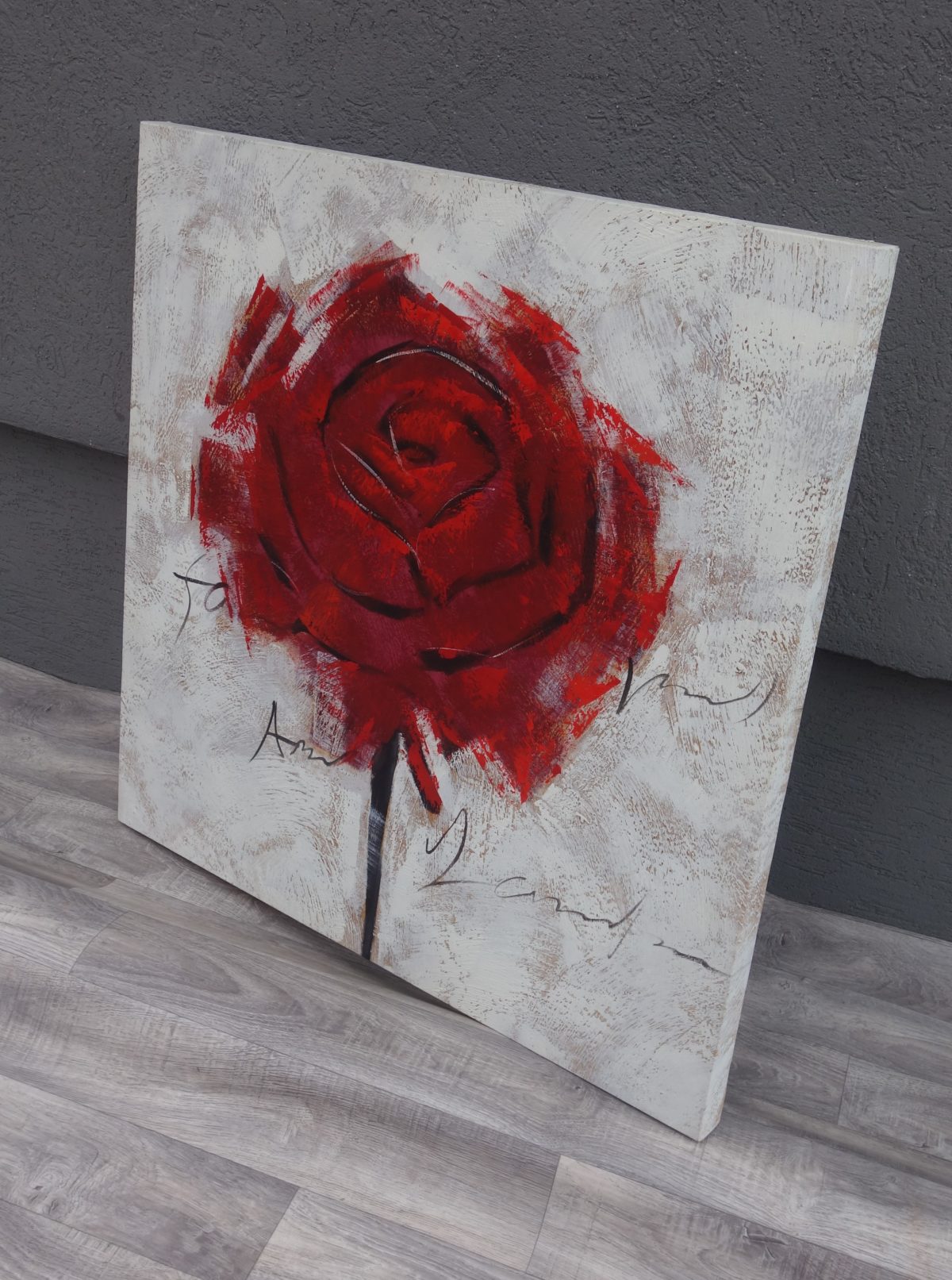 Obraz  maľovaný  -  kvet – Obrázok 3