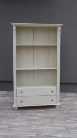 Regál  biely  s  2  šuplíkmi – Obrázok 2