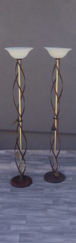 Lampa   stojanová  –  keramické   tienidlo