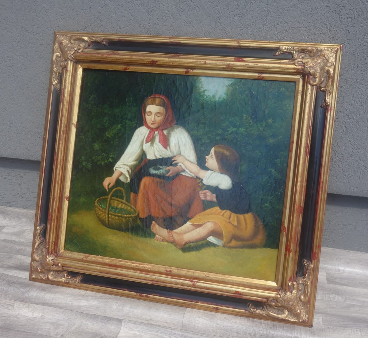 Obraz  –  ručne  maľovaný  na  sololitovej  doske  –  100  x  109  cm  -  (39) – Obrázok 2