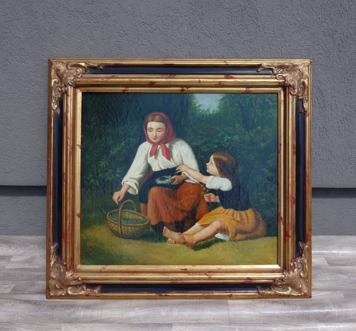 Obraz  –  ručne  maľovaný  na  sololitovej  doske  –  100  x  109  cm  -  (39) – Obrázok 3