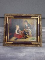 Obraz  –  ručne  maľovaný na  sololitovej  doske –  58  x  68,5 cm  ( v + š ) - 41