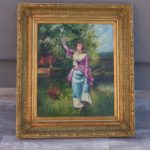 Obraz – ručne maľovaný na sololitovej doske – 83  x  72,5  cm ( v + š ) – 47