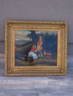 Obraz – ručne maľovaný na sololitovej doske – 73 x 83 cm ( v + š ) – 48