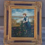 Obraz – ručne maľovaný na sololitovej doske – 74,5  x  64  cm ( v + š ) – 49