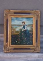 Obraz – ručne maľovaný na sololitovej doske – 74,5  x  64  cm ( v + š ) – 49